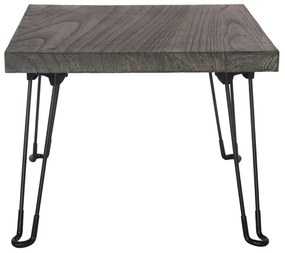Odkladací stolík Paulownia sivé drevo, 61 x 60 cm