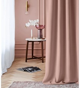 Room99 Hotový záves na krúžkoch Zatemňovací LAUREL Jednofarebný Farba: Ružová, Veľkosť: 140 x 280 cm