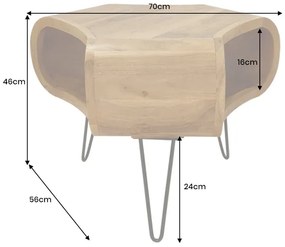 Konferenčný stolík ORGANIC LIVING 70 cm akáciové drevo
