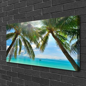Obraz Canvas Palma strom more krajina 125x50 cm