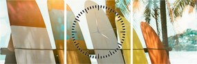 Obraz - Surfovacie dosky (s hodinami) (90x30 cm)