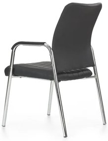 Jedálenská stolička KIVI, 1 ks, čierna