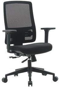 Otočné kreslo Popstar Mesh Lux čierna