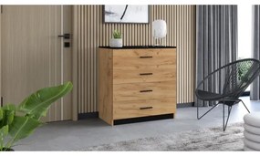 Komoda TIMON dub craft/čierna