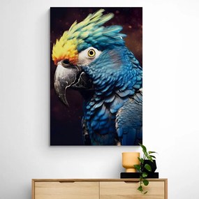 Obraz modro-zlatý papagáj Varianta: 40x60