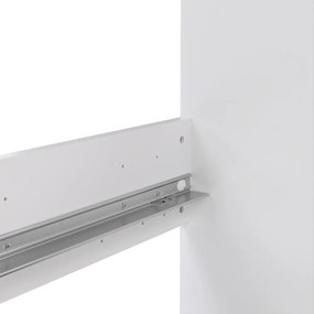 Biela dvojlôžková posteľ z drevotriesky bez roštu 140x200 cm Naia – Tvilum