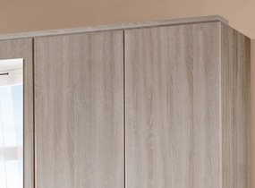 Šatníková skriňa Ben, 225 cm, dub sonoma