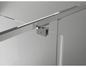 Mexen Exo, 1-krídlové sprchové dvere do otvoru 80 cm, 6mm číre sklo, chrómový profil, 8181-080-000-01-00