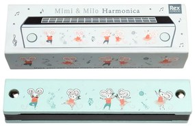 Hudobná hračka Harmonica Mimi and Milo – Rex London