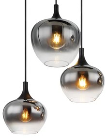 Globo 15548-6H - Luster na lanku MAXY 6xE27/40W/230V čierna