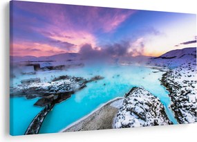 Obraz - Modrá lagúna na Islande (90x60 cm)