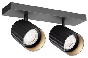 Redo 01-3403 - Bodové svietidlo DELPHI 2xGU10/7W/230V čierna