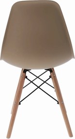 Dekorstudio Dizajnová jedálenská stolička v škandinávskom štýle - béžová