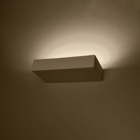 Nástenné svietidlo Taugan, 1x biele keramické tienidlo