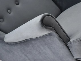 Relaxačné kreslo Margis (sivá + čierna). Akcia -20%. Vlastná spoľahlivá doprava až k Vám domov. 1136089