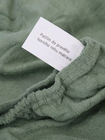 Froté plachta 140 × 200 cm - olivová