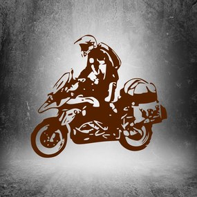 Veselá Stena Samolepka na stenu na stenu Motorka BMW GS Enduro Farba: černá