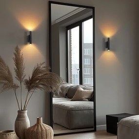 LED Nástenné svietidlo LAGOS 2xG9/3W/230V čierna