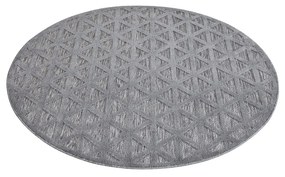 Dekorstudio Okrúhly terasový koberec SANTORINI - 446 antracitový Priemer koberca: 200cm