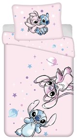 Jerry Fabrics Bavlnené obliečky 140x200 + 70x90 cm - Lilo and Stitch "Universe"