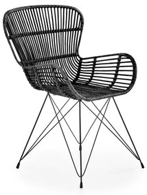 HALMAR Jedálenská stolička GEOMETRIC K335 čierna