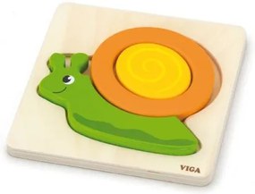 Viga dřevěné puzzle pro nejmenší šnek