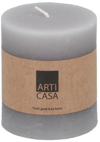 Sviečka Arti Casa, svetlosivá, 7 x 8 cm