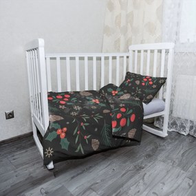 Sablio Mikroplyšové detské obliečky do postieľky Sviatočný les - 100x135 / 40x60