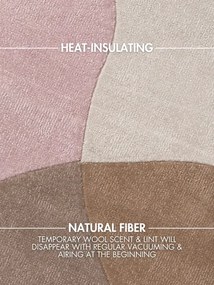 Koberec Ted Baker Hackney Clarissa ružový / zelený / béžový kruh