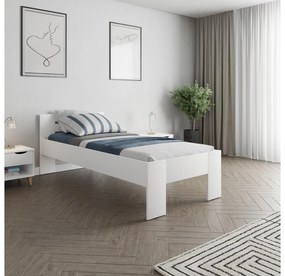 Jednolôžková posteľ 90x200 cm Boyard (biela). Vlastná spoľahlivá doprava až k Vám domov. 1119502