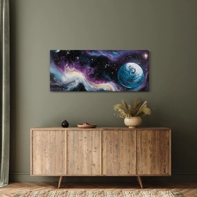Obraz - Maľovaný vesmír (120x50 cm)