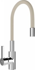 Mexen FLEX, vysoká drezová batéria s flexibilným ramenom, béžová-chrómová, 670900-09