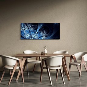 Obraz tmavomodrého kvetu (120x50 cm)