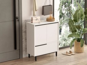 Botník (skrinka na topánky) Nimelo 4 (biela). Akcia -9%. Vlastná spoľahlivá doprava až k Vám domov. 1094671