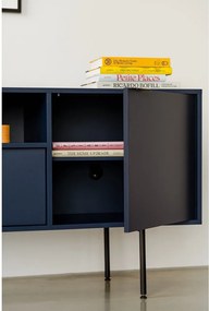 Tmavomodrý TV stolík 180x79x50 cm Bau – noo.ma
