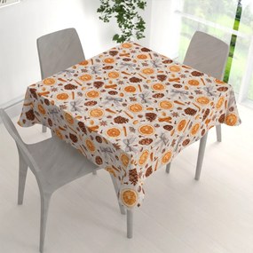 Biante Dekoračný štvorcový obrus Leona LN-171 Vôňa jesene 80x80 cm