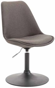 Stolička Maverick B - látka, podnož kov čierna matná - Tmavo sivá