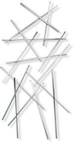 Kovový nástenný vešiak v striebornej farbe Matches – Spinder Design