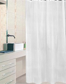 Aqualine Aqualine, Sprchový záves 180x200cm, polyester, biela, ZP001
