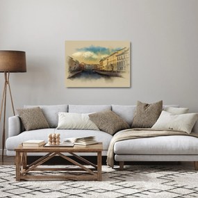 Sklenený obraz - Moyka rieka, Petrohrad, Rusko (70x50 cm)