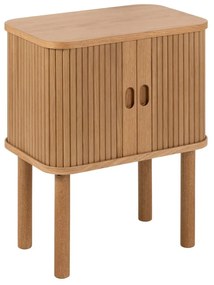 Drevený nočný stolík Langley (02748), dub, lamely