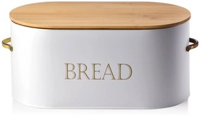 Kovový chlebník Cookini Sandy biely