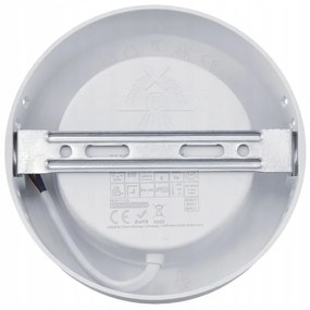 BERGE Prisadený okrúhly LED panel 6W - 660lm - neutrálna farba