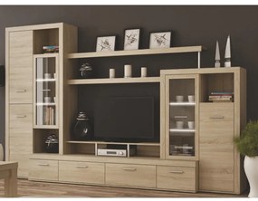 Kondela Obývacia stena, dub sonoma,  ATLANTIS NEW