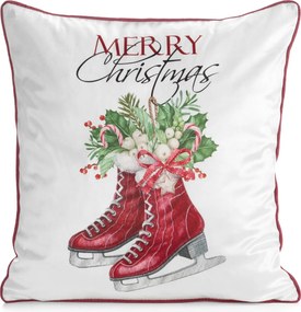 VIANOČNÁ DEKORAČNÁ OBLIEČKA NA VANKÚŠ COZY8 45X45 CM VZOROVANÁ