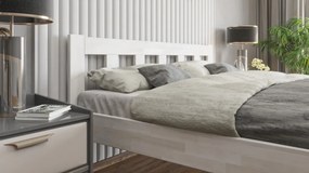 Manželská posteľ Tema 180x200 cm, bielený buk