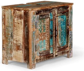 furniture-nabytek.cz - Masívna skrinka pod umývadlo Blue Lagoon z mangového dreva, lakovaná, farebná – 70×40×61 cm