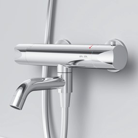 Vaňová a sprchová batéria AM.PM Hit FTA50000 termostat, chróm