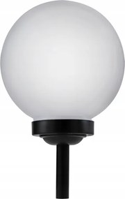 LED solárna lampa LED/1,2V 6500K 200 mAh pr. 25 cm IP44 biela/čierna