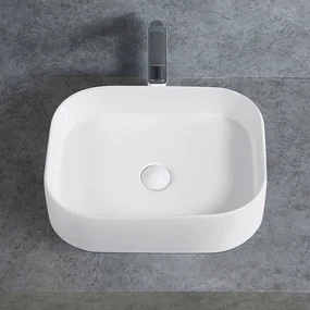 Cerano Matteo, keramické umývadlo na dosku 450x380x110 mm, biela lesklá, CER-CER-428386
